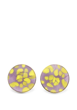 DRIES VAN NOTEN handmade painted earrings - Gold