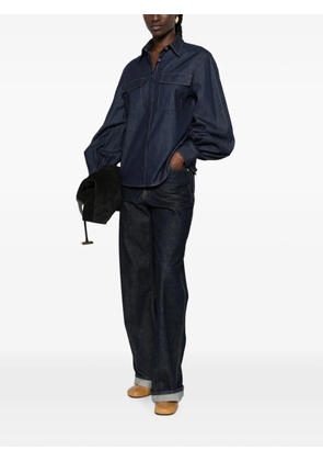 7 For All Mankind balloon-sleeve denim shirt - Blue