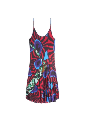 DRIES VAN NOTEN printed slip dress - Red