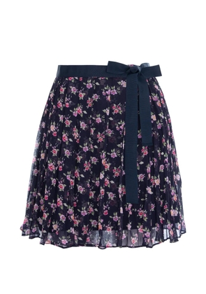 CuAnna floral-print pleated skirt - Blue