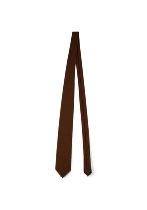 TOM FORD pointed-tip silk tie - Brown
