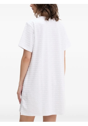 DKNY logo-embossed short-sleeve nightdress - White