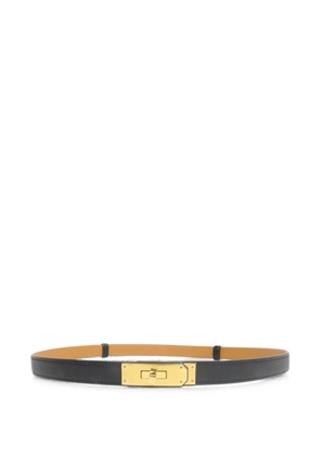 Hermès Pre-Owned 2025 Kelly 18 leather belt - Black