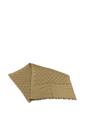 Gucci Pre-Owned monogram-pattern scarf - Neutrals