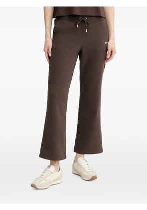 DKNY logo-plaque drawstring track pants - Brown