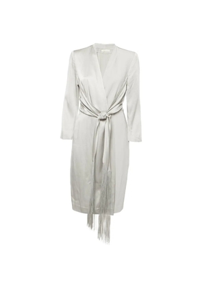 Max Mara long-sleeves midi dress - Grey