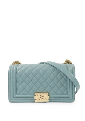 CHANEL Pre-Owned CC 25 Boy 25 chain-strap leather shoulder bag - Blue