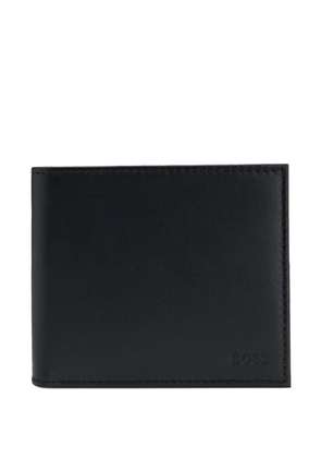 BOSS bi-fold leather wallet - Black