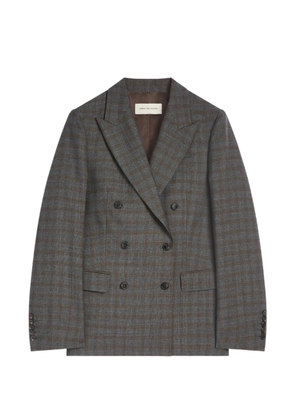 DRIES VAN NOTEN double breasted wool blazer - Grey