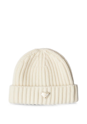 Prada wool beanie - Neutrals