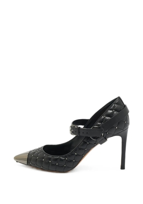 Valentino Garavani Pre-Owned Rockstud quilted heeled pumps - Black