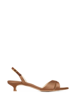 GINISSIMA Thea pointed-toe slingback sandals - Brown