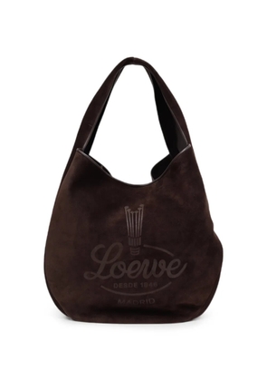 LOEWE Roomy logo-print tote bag - Brown