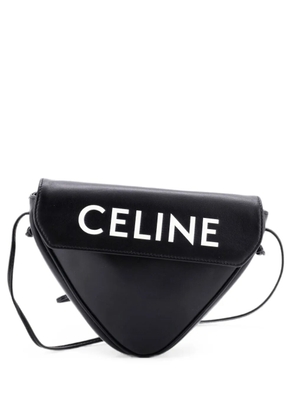 Celine Pre-Owned Triangle Bag Leather Small crossbody bag - Black