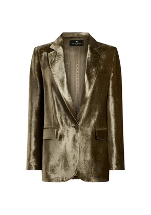 ETRO velvet jacket - Green