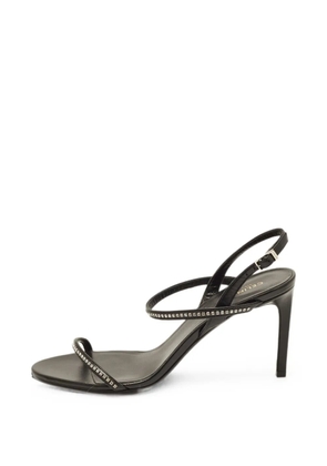Celine Pre-Owned crystal-embellished slingback sandals - Black