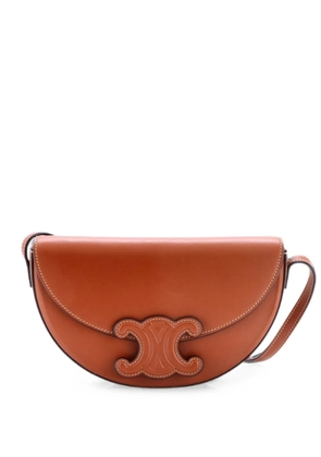 Celine Pre-Owned Cuir Triomphe Besace Flap Bag Leather crossbody bag - Brown