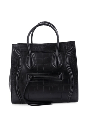 Celine Pre-Owned Phantom Bag Crocodile Embossed Leather Medium tote bag - Black