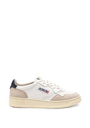 Autry perforated panelled sneakers - White
