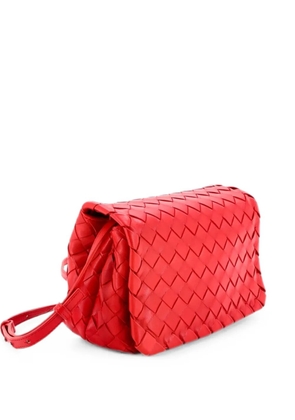 Bottega Veneta Pre-Owned Convertible Flap Shoulder Bag Intrecciato Nappa Small crossbody bag - Red
