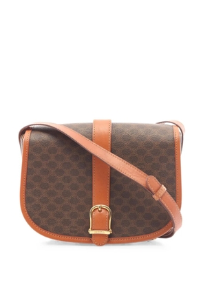 Celine Pre-Owned monogram-pattern shoulder bag - Brown