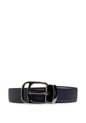 Ferragamo reversible grained calf leather belt - Blue