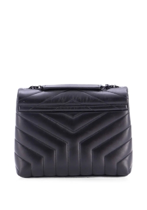 Saint Laurent Pre-Owned Loulou Matelasse Chevron Leather Small shoulder bag - Black
