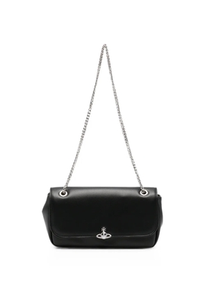 Vivienne Westwood Orb-plaque chain-strap mini crossbody bag - Black