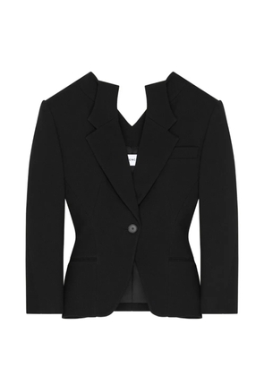Givenchy cut-out notched-lapels blazer - Black