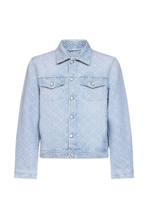 Casablanca monogram-jacquard denim jacket - Blue