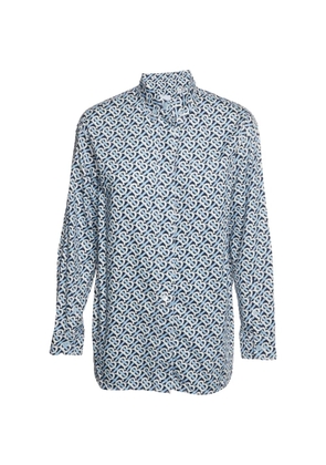Burberry Pre-Owned TB Monogram oversized shirt - Blue