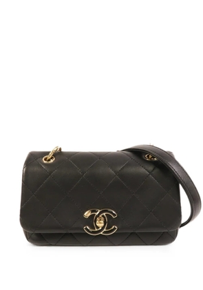 CHANEL Pre-Owned interlocking-CC shoulder bag - Black
