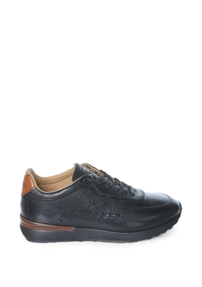 La Martina leather panelled sneakers - Black