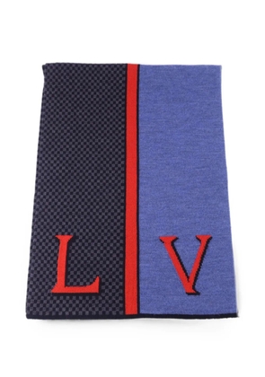 Louis Vuitton Pre-Owned Damier scarf - Blue