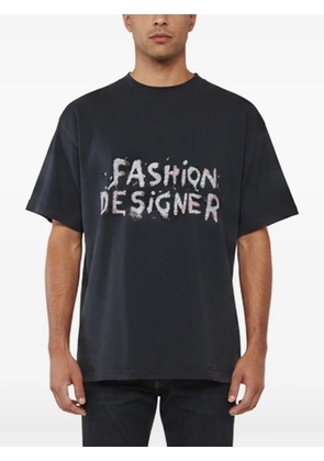 Balenciaga Pre-Owned slogan-print T-shirt - Black