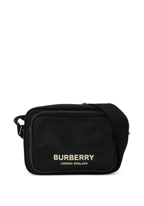 Burberry Pre-Owned logo-detail zip-fastening crossbody bag - Black