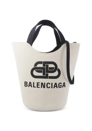 Balenciaga Pre-Owned Wave logo tote bag - Neutrals