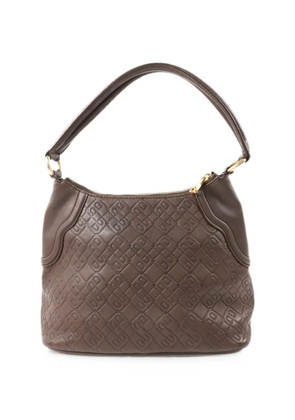 Bally Vintage embossed leather shoulder bag - Brown