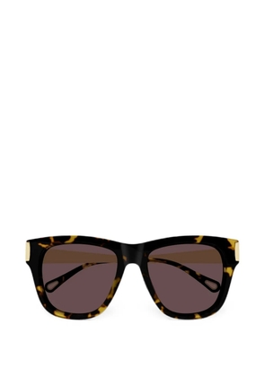 Chloé Eyewear tortoiseshell-effect square-frame sunglasses - Brown