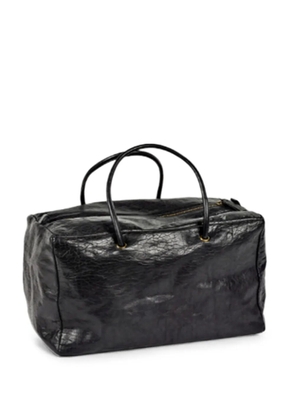 bea mombaers large crinkled-finish shoulder bag - Black