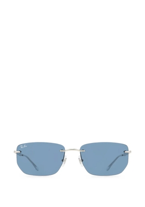 Ray-Ban rimless rectangle-frame sunglasses - Silver