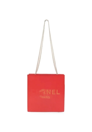 CHANEL Pre-Owned holographic-CC shoulder bag - Red