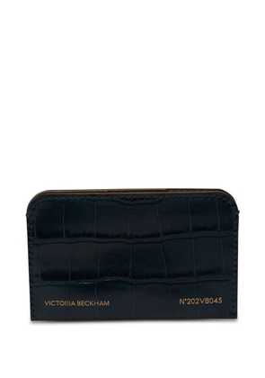 Victoria Beckham crocodile-embossed cardholder - Blue