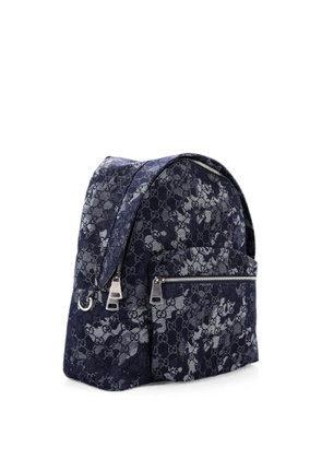 Gucci Pre-Owned Zip Front Pocket Camouflage GG Denim backpack - Blue
