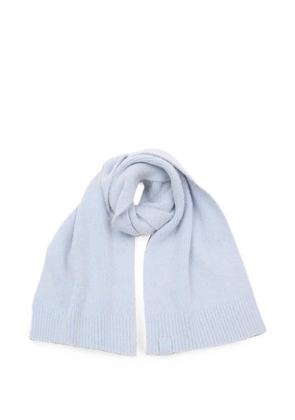 Victoria Beckham ribbed-knit scarf - Blue