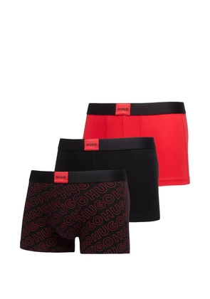 HUGO logo-print trunks - Black