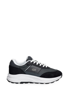 Lacoste logo-plaque panelled sneakers - Black