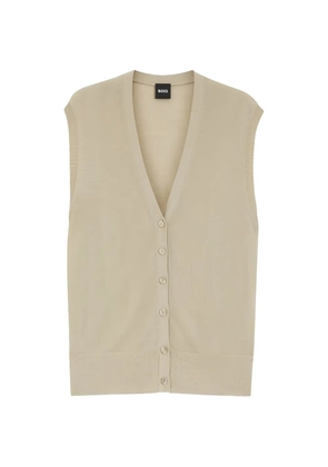 BOSS Fumi knitted vest - Neutrals