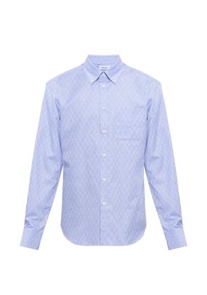 Ferragamo Gancini jacquard shirt - Blue