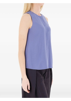 Emporio Armani button-back sleeveless top - Blue
